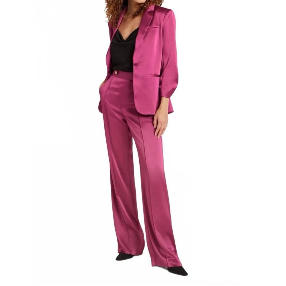 Cinq a Sept Rainer Wide Leg Pants in Dark Ube